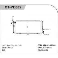 CT/PE-002標致散熱器