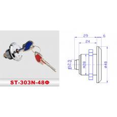 ST-303N-48Φ 險箱鎖、防盜鎖、通道鎖