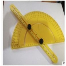 半圓尺 塑料半圓尺 異性多功能量角器 角度測(cè)量?jī)x器