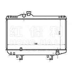 16400-42120 汽車散熱器 豐田(進口)